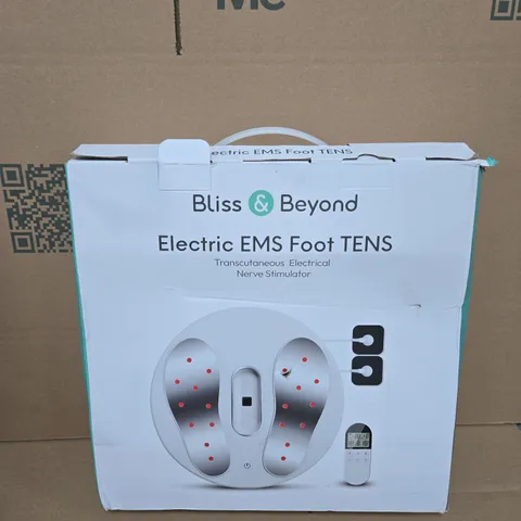 BLISS & BEYOND ELECTRIC EMS FOOT TENS – TRANSCUTANEOUS ELECTRICAL NERVE STIMULATOR (BOXED)