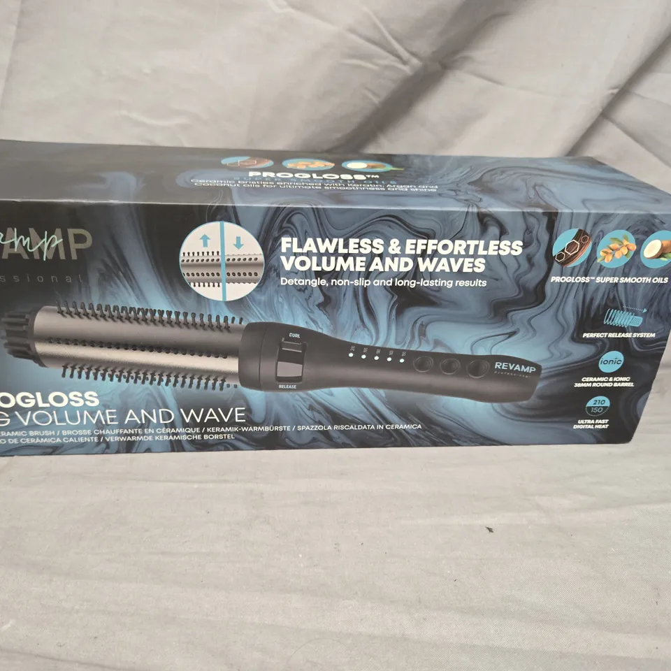 REVAMP PROGLOSS BIG VOLUME & WAVE CERAMIC STYLING BRUSH – BOXED
