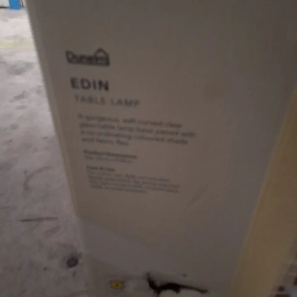 BOXED EDIN TABLE LAMP