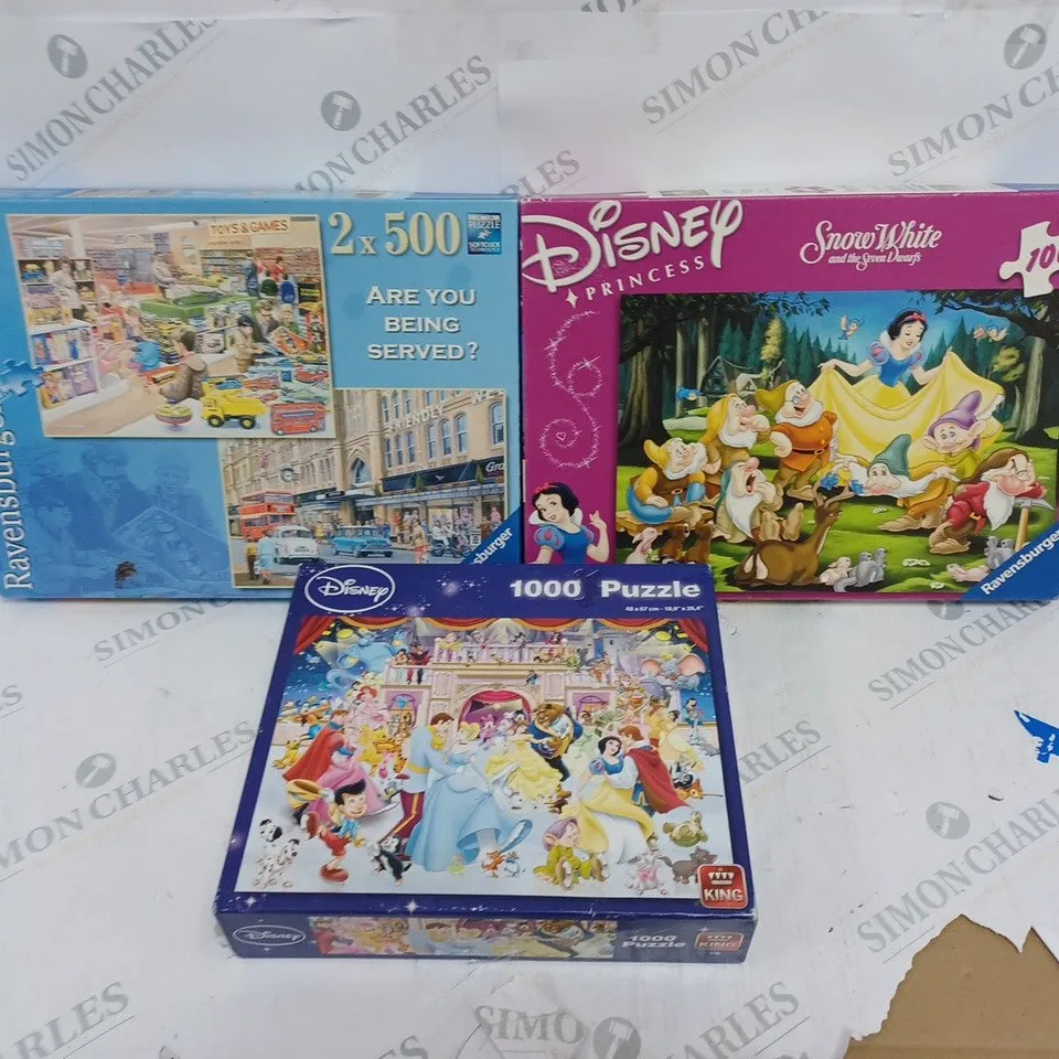 BOX OF ASSORTED JIGSAW PUZZLES