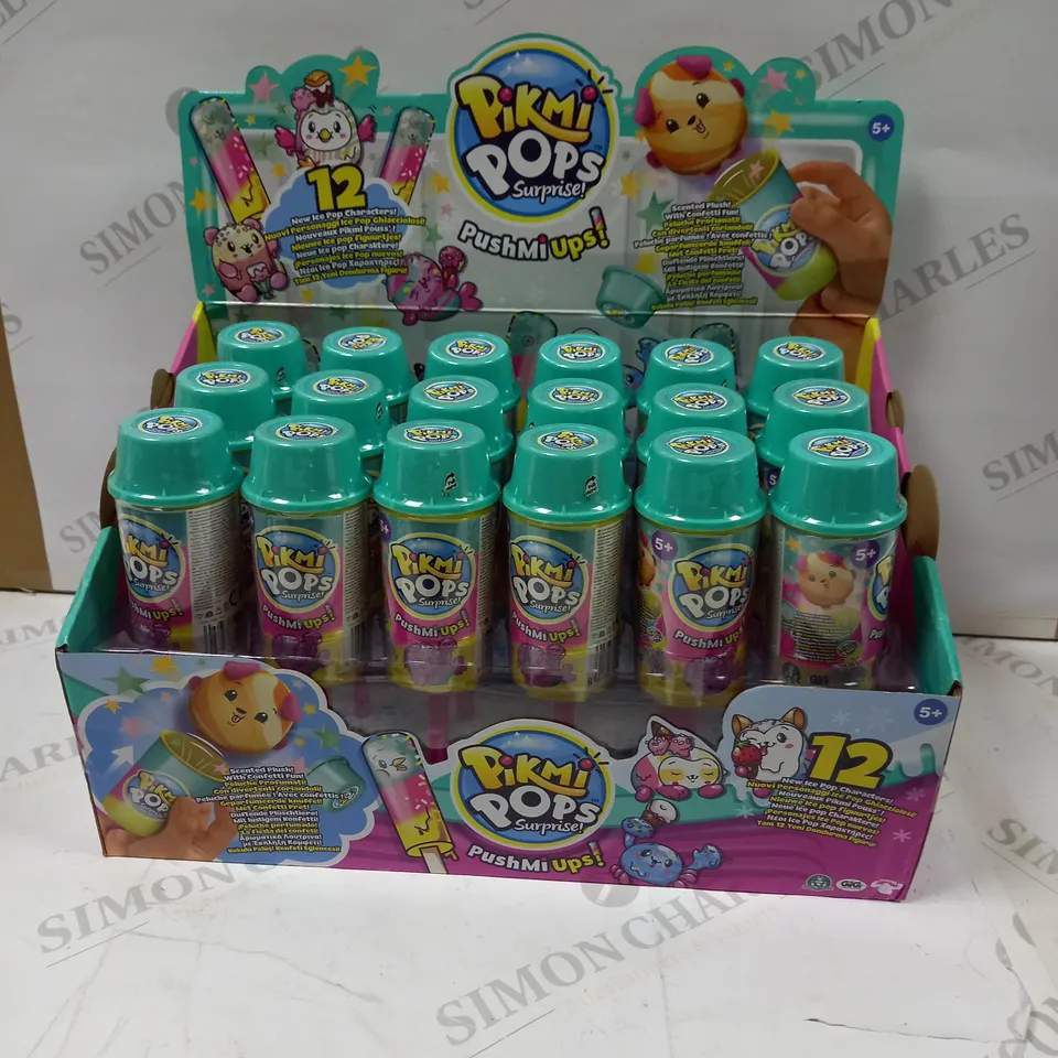 BOX OF 24 PIKMI POPS SURPRISE PUSHMI UPS SCENTED PLUSH WITH CONFETTI FUN