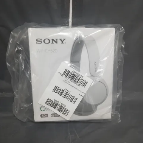 BOXED SONY WH-CH520 WIRELESS BLUETOOTH HEADPHONES IN WHITE