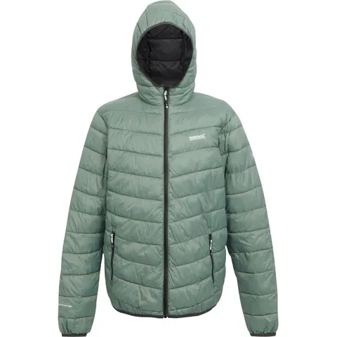REGATTA MENS HOODED HILLPACK II PACKAWAY JACKET AGAVE GREEN SIZE XL