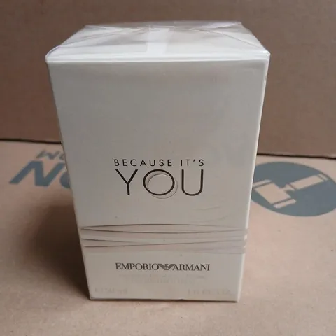 BOXED AND SEALED EMPORIO ARMANI BECAUSE IT'S YOU EDP POUR FEMME 50ML