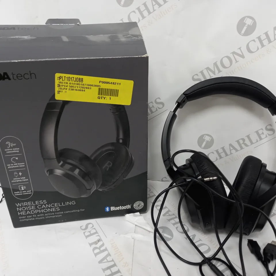 BOXED WIRELESS NOISE CANCELLING HEADPHONES - BLACK