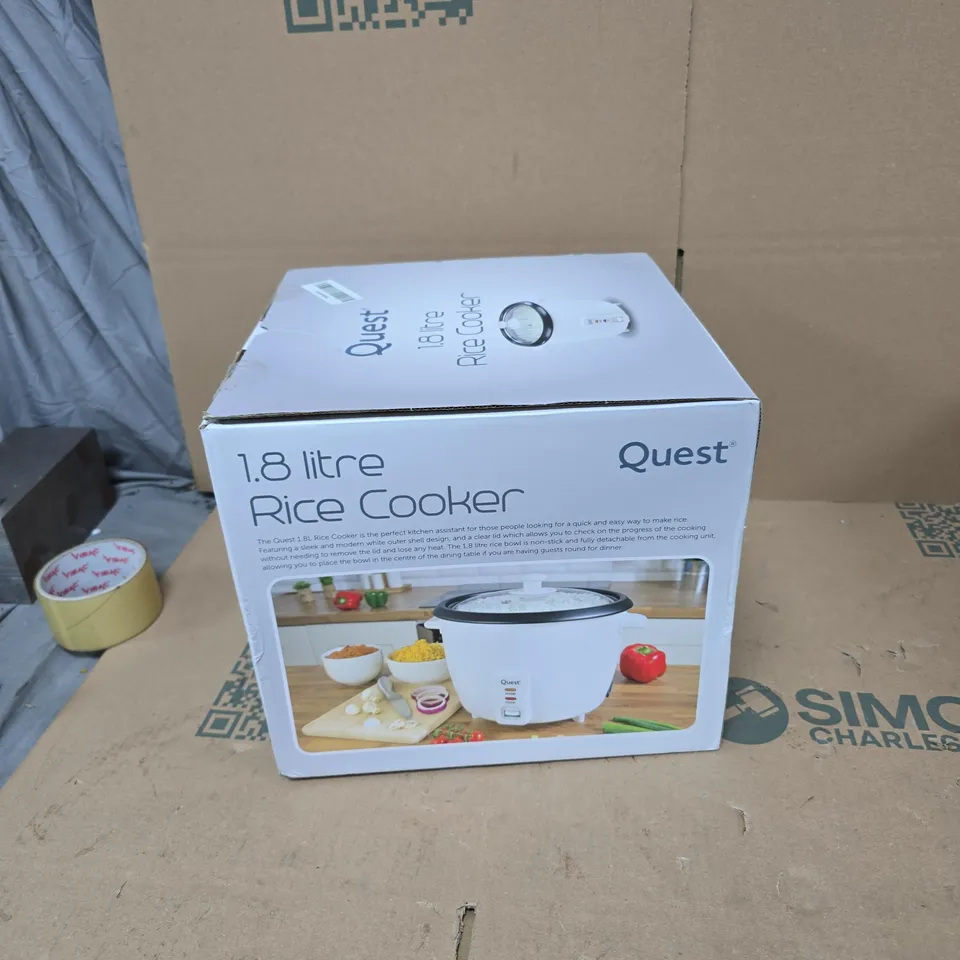 QUEST 1.8 LITRE RICE COOKER – BOXED