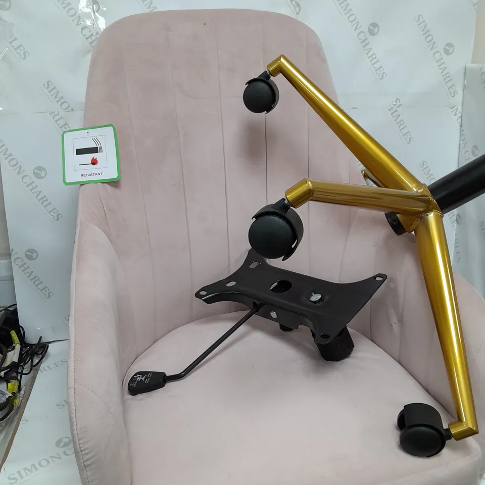 BOXED MOLBY OFFICE CHAIR - PINK - COLLECTION ONLY RRP £189