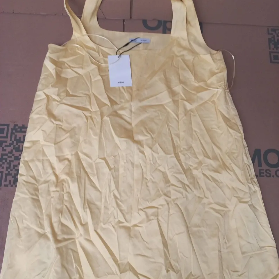 MANGO VESTIDO 423 DRESS IN YELLOW SIZE UK 12