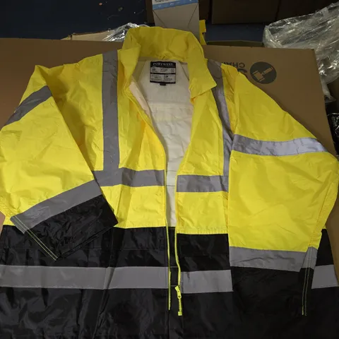 PORTWEST ZIP THROUGH HI-VIS JACKET - 5XL