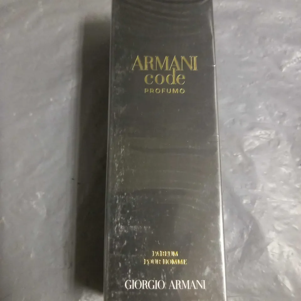 BOXED AND SEALED ARMANI CODE PROFUMO PARFUM POUR HOMME GIORGIO ARMANI 110ML
