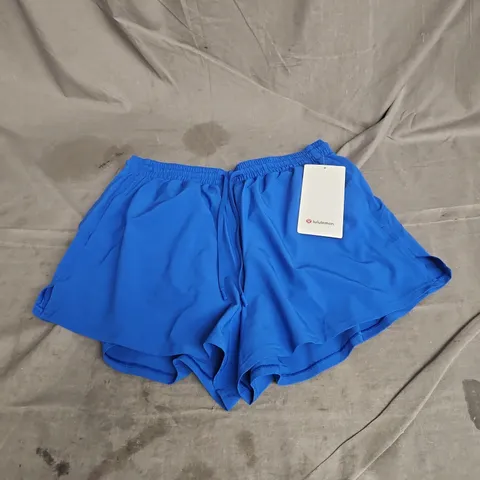 LULULEMON PACE RIVAL HIGH-RISE SHORT 3" IN COBALT SIZE 8