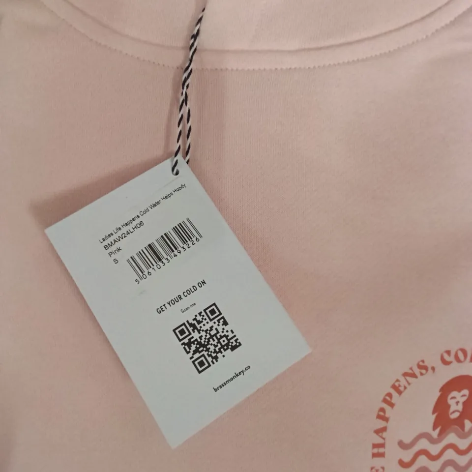 BRAND NEW BRASS MONKEY HOODIES - PINK SIZE SMALL APPROXIMATELY 10