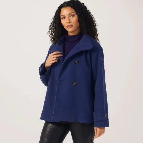 CENTIGRADE SHORT COAT - NAVY - SIZE M
