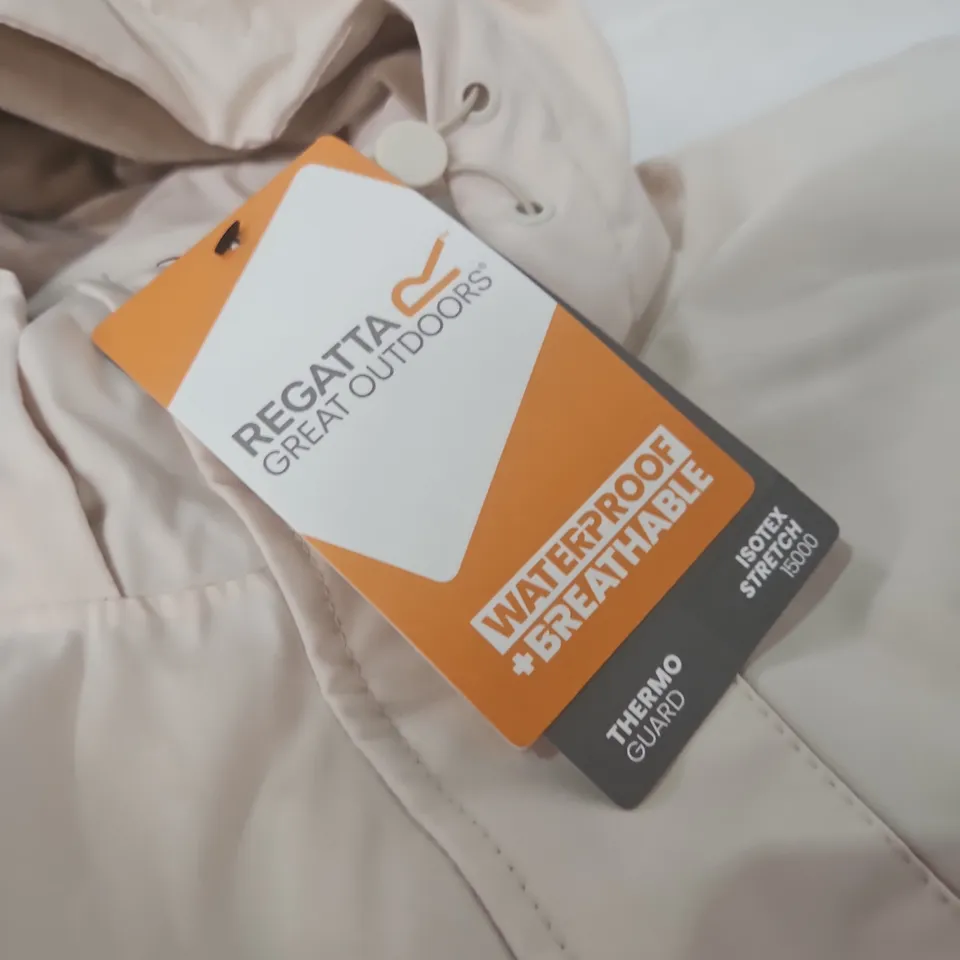 Regatta Great Outdoors Waterproof Breathable Jacket – Beige, UK 20 (EU 46) Women's
