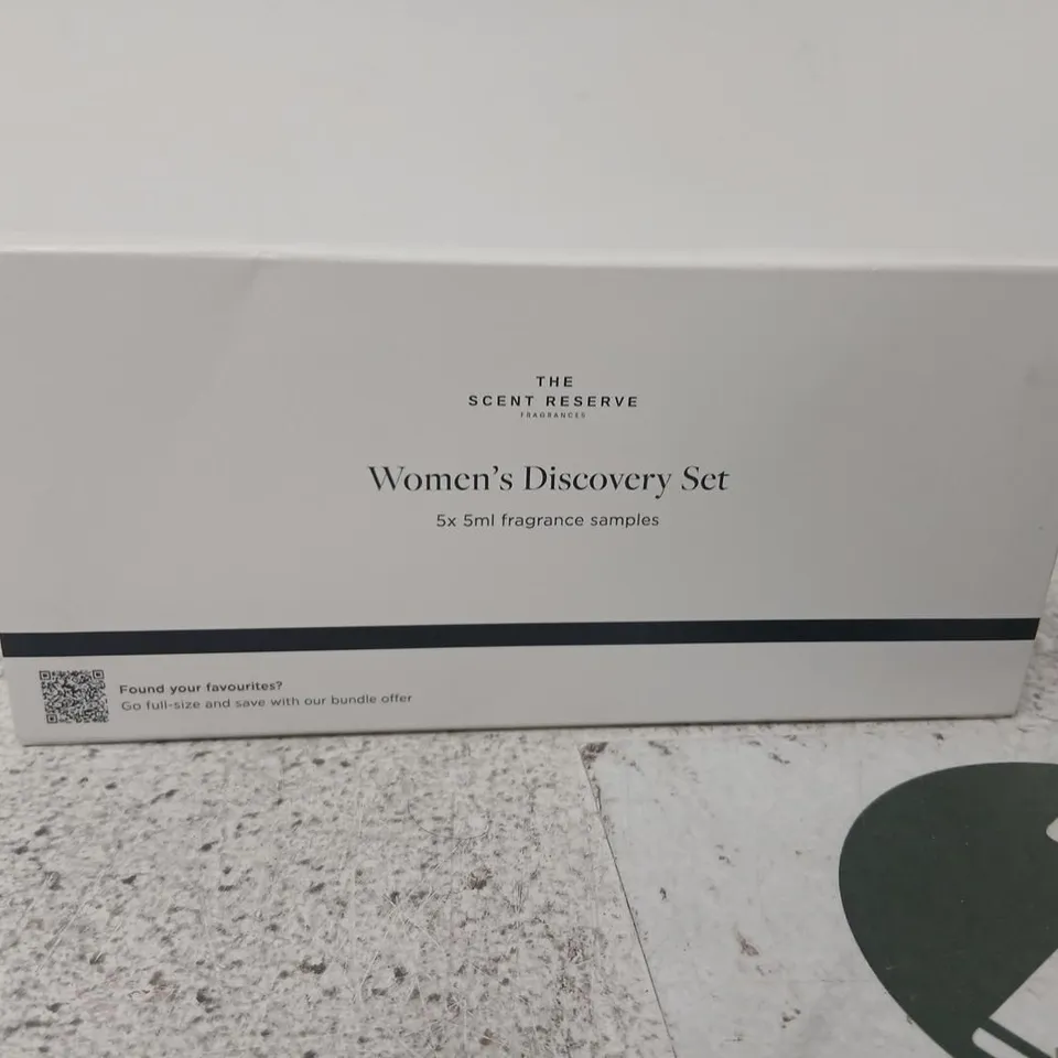 THE SCENT RESERVE WOMEN'S DISCOVERY SET – 5×5ML FRAGRANCE SAMPLES (BOXED)