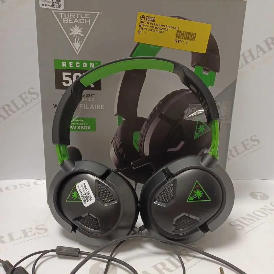 TURTLE BEACH RECON 50 XBOX GAMING HEADSET