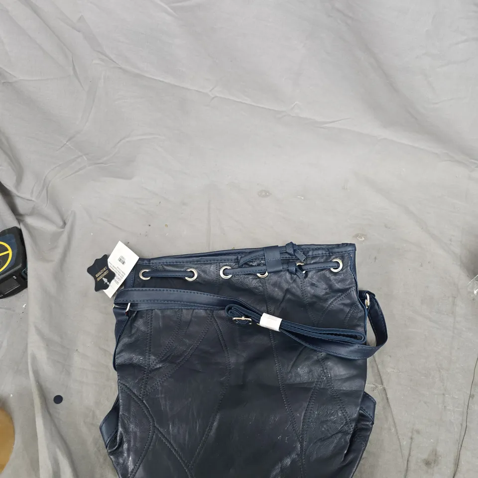 NAVY BLUE QUILTED HANDBAG – WOMEN'S SHOULDER BAG 