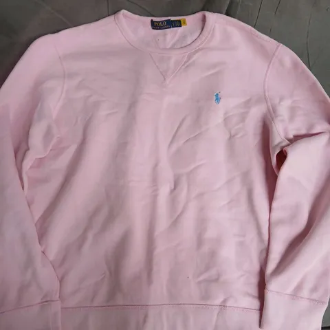 POLO RALPH LAUREN SWEATER IN PINK - LARGE