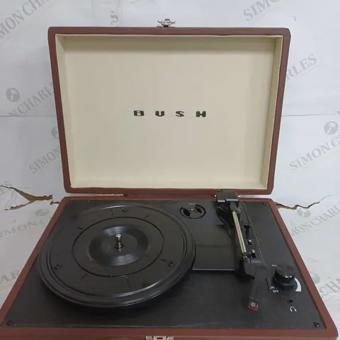 BOXED BUSH CLASSIC TURNTABLE BROWN