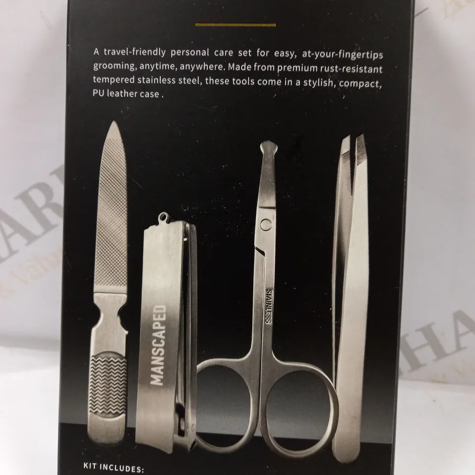 MANSCAPED THE SHEARS 2.0 4-PIECE ESSENTIAL GROOMING KIT AND STORAGE CASE 