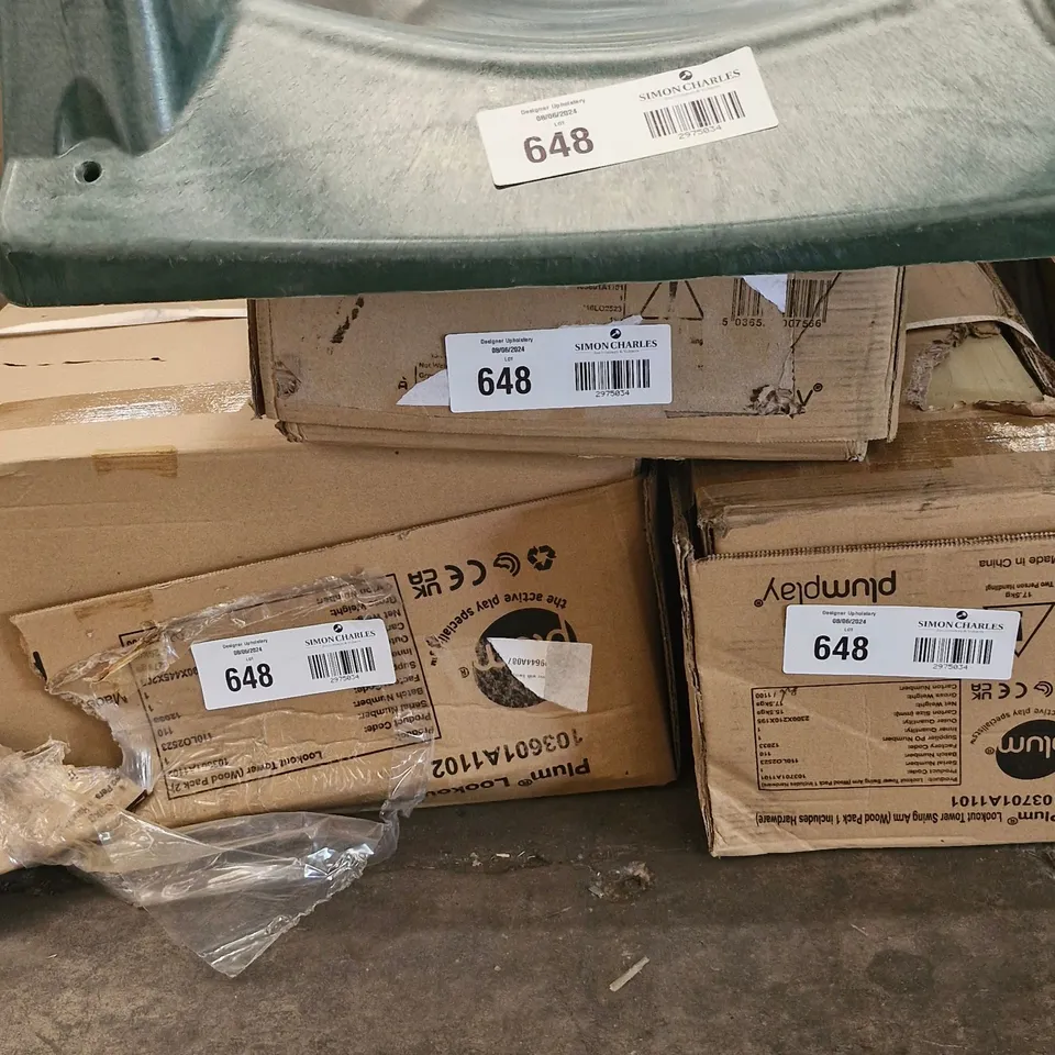 BOXED PLUM LOOKOUT TOWER WITH SWING ARM (3 BOXES + SLIDE) RRP £745