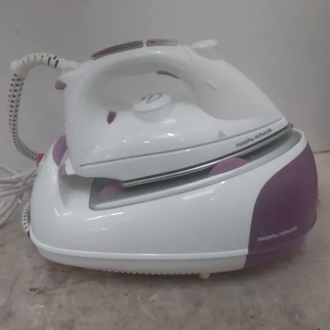 MORPHY RICHARDS JET STEAM GENERATOR IRON PINK/WHITE