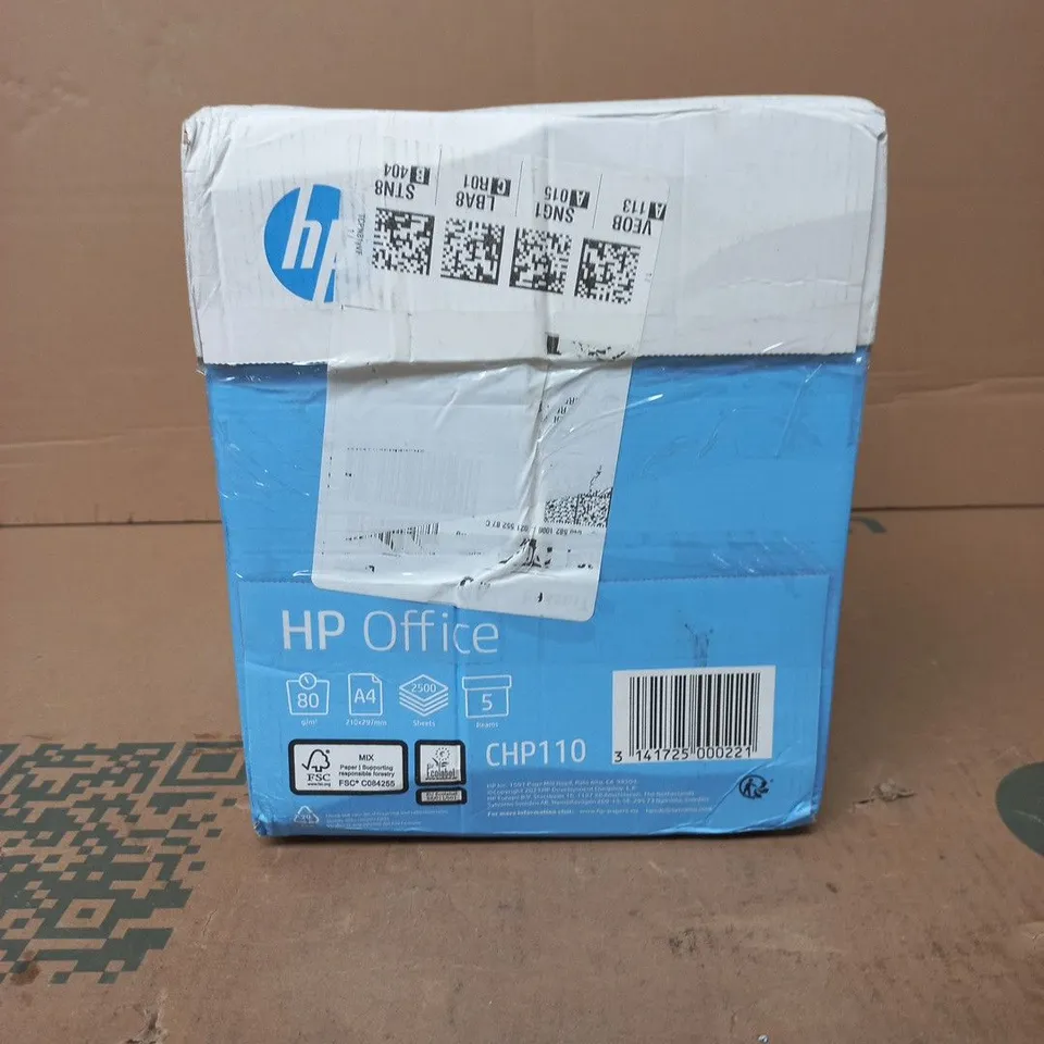 HP OFFICE PAPER A4 80GSM – 2,500 SHEETS – BOXED