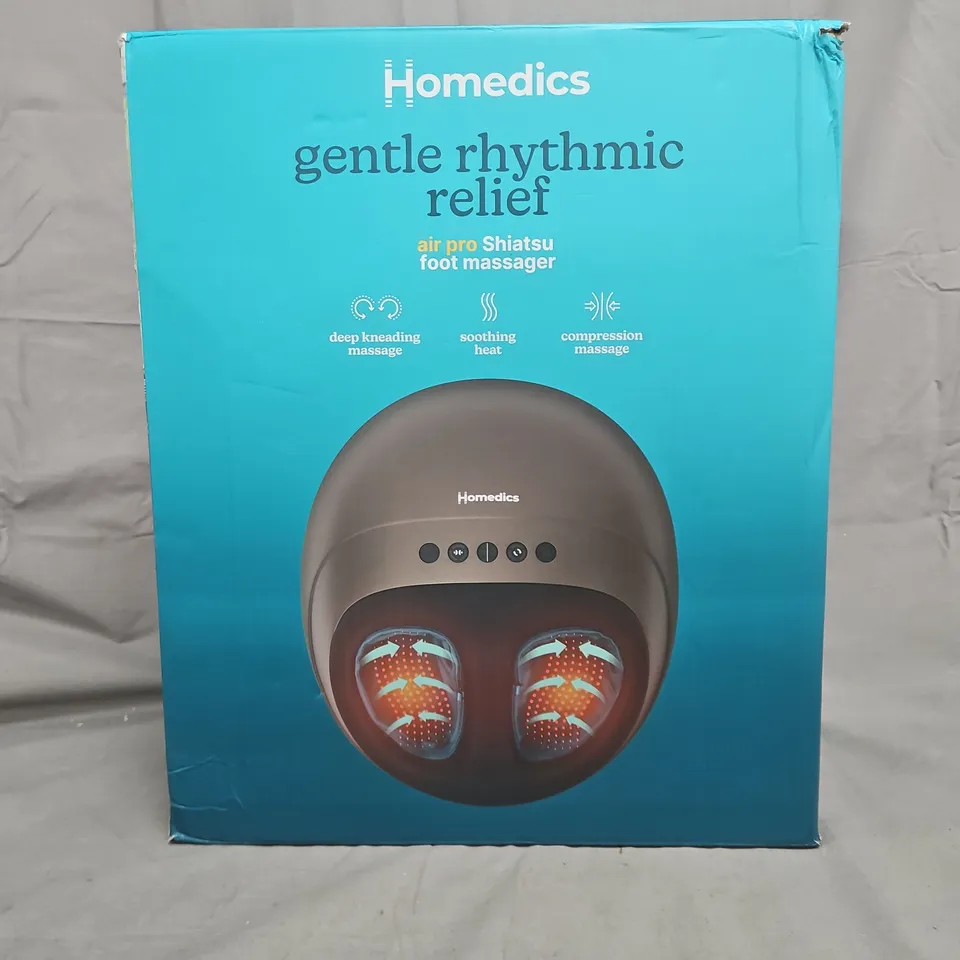 BOXED HOMEDICS AIR PRO SHIATSU FOOT MASSAGER FMS-350HGY-GB