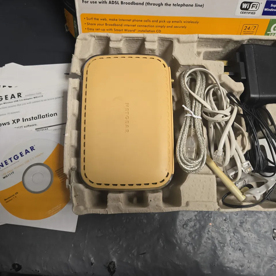 BOXED NETGEAR SUPER G WIRELESS MODEM ROUTER