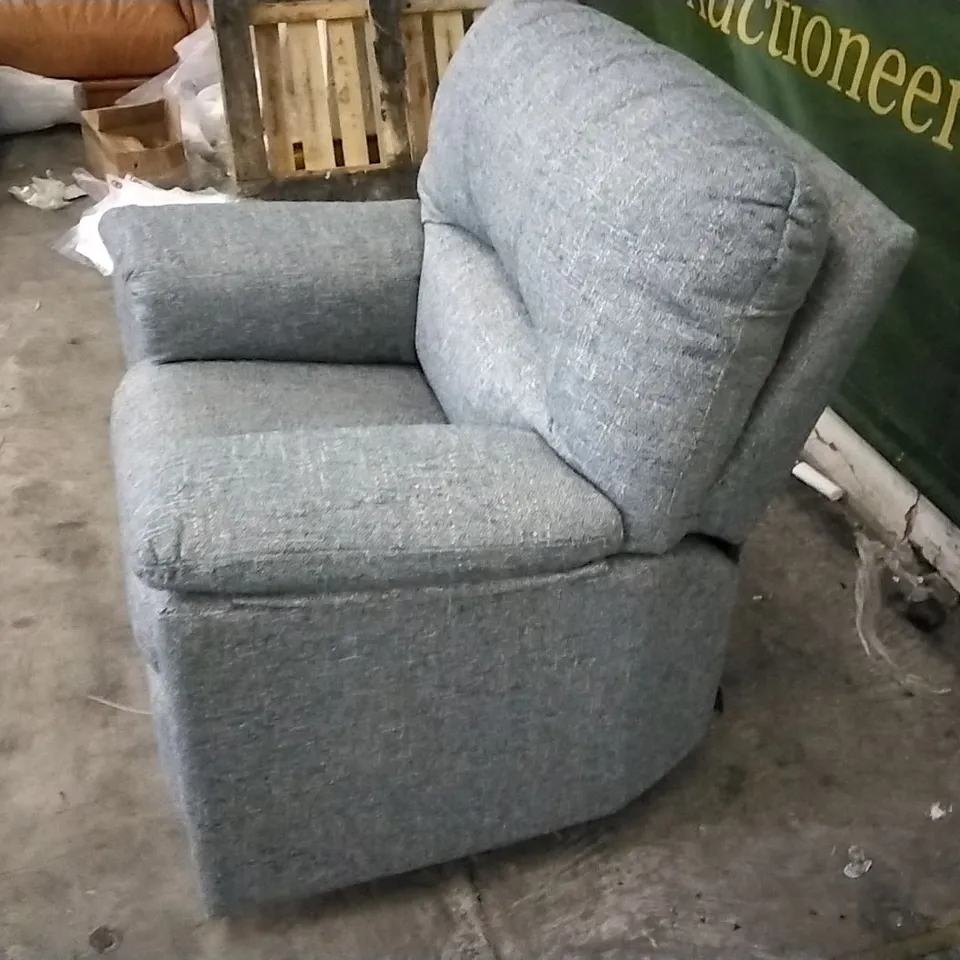QUALITY BRITISH DESIGNED & MANUFACTURED G PLAN PETROL BLUE ELECTRIC RECLINING ARMCHAIR