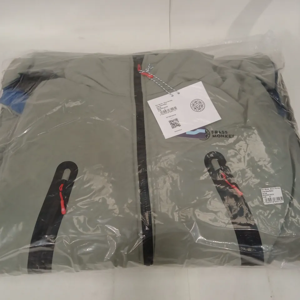 BRAND NEW BAGGED BRASS MONKEY UNISEX DIP COAT, BM00050 - SAGE// SIZE: XL