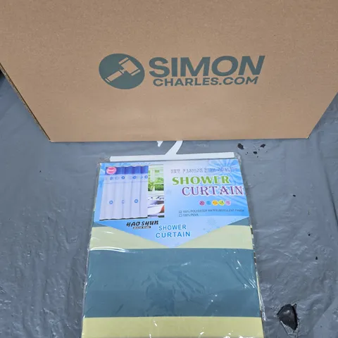 HAOSHUN SHOWER CURTAIN – PACK OF MULTIPLE, 100% POLYESTER, WATER-REPELLENT BOX OF 20 ITEMS 