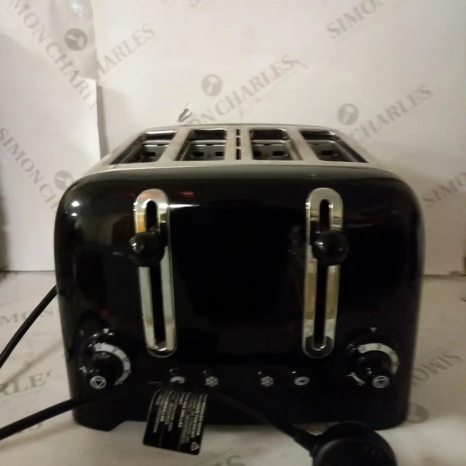 DUALIT 46205 4 SLOT LITE TOASTER IN BLACK FINISH
