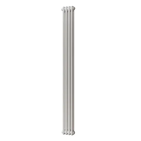 BOXED UK RADIATORS 1880BTU H1800MM X W196MM WHITE 2 COLUMN VERTICAL TRADITIONAL CAST-IRON STYLE RADIATOR ALPHA (1 BOX)