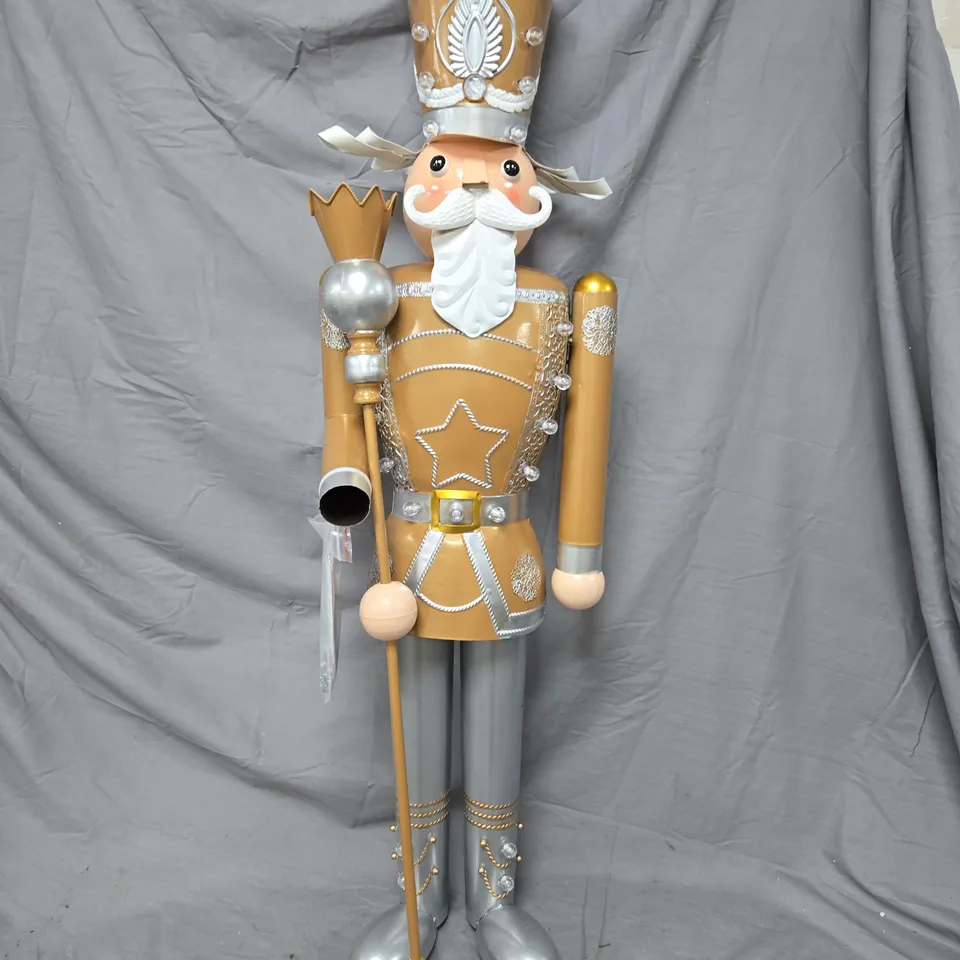 INLIT GIANT NUTCRACKER GOLD/SILVER - COLLECTION ONLY