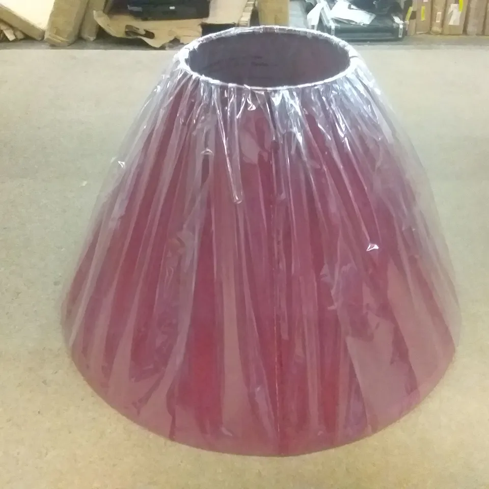 28CM COTTON BELL LAMP SHADE - WINE