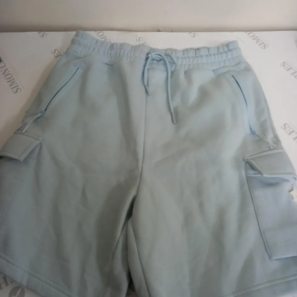 TRAPSTAR IRON GATE TECH ZIP SHORT LIGHT BLUE MEDIUM 