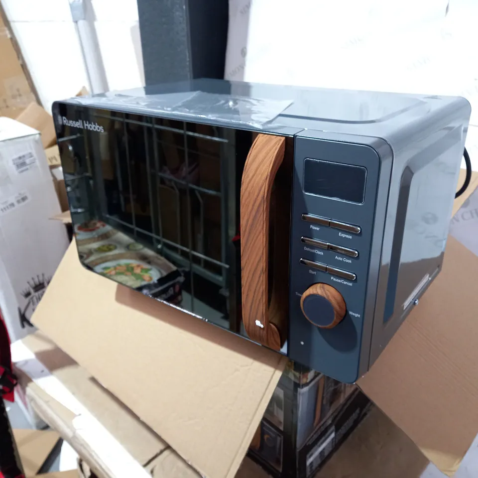 RUSSELL HOBBS RHMD714G SCANDI GREY DIGITAL MICROWAVE RRP £109