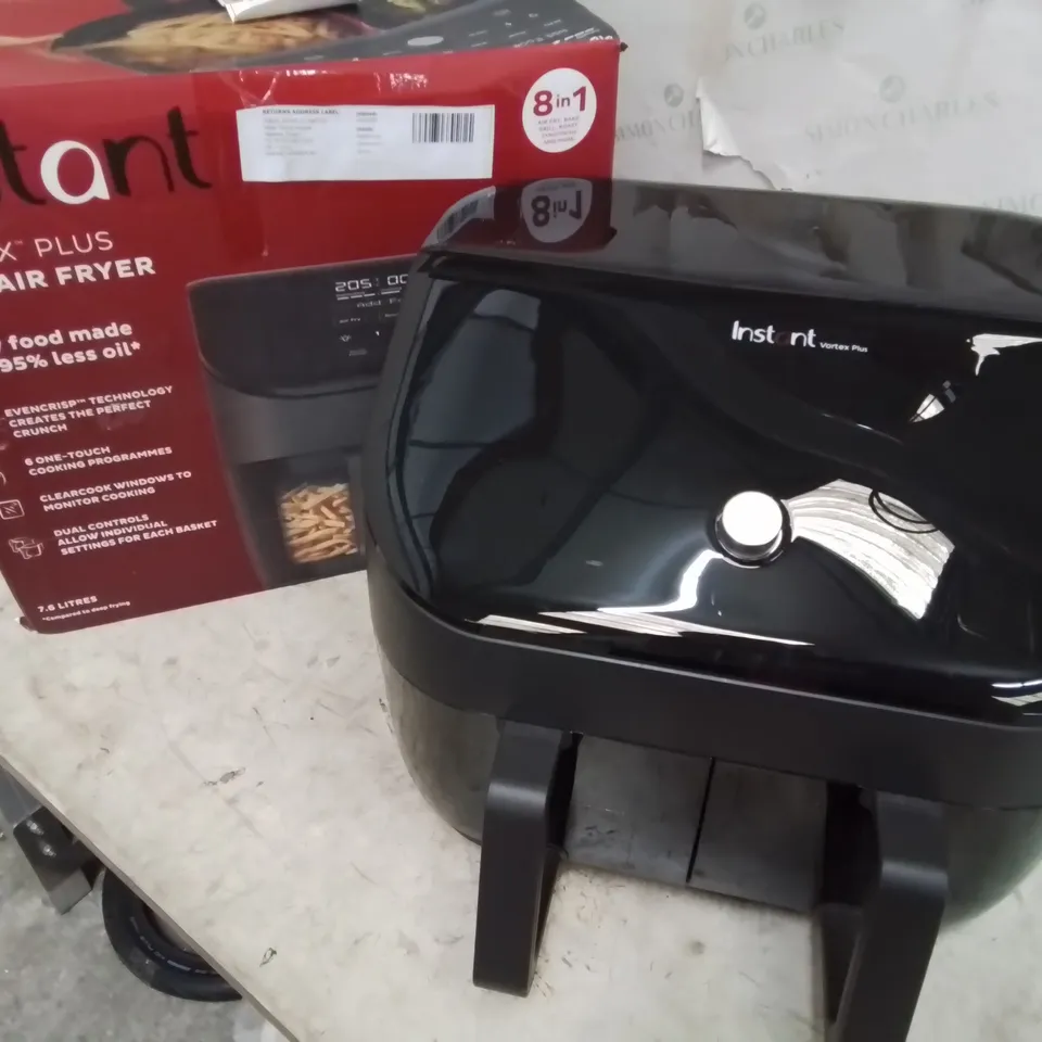 BOXED INSTANT VORTEX 8 IN 1 PLUS DOUBLE AIR FRYER 7.6L 