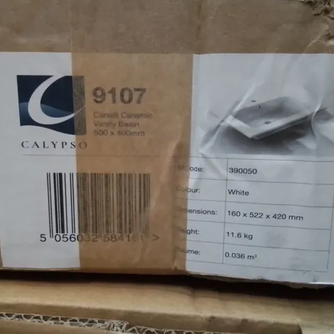 BOXED CANELLI CERAMIC VANITY BASIN 500 X 400MM