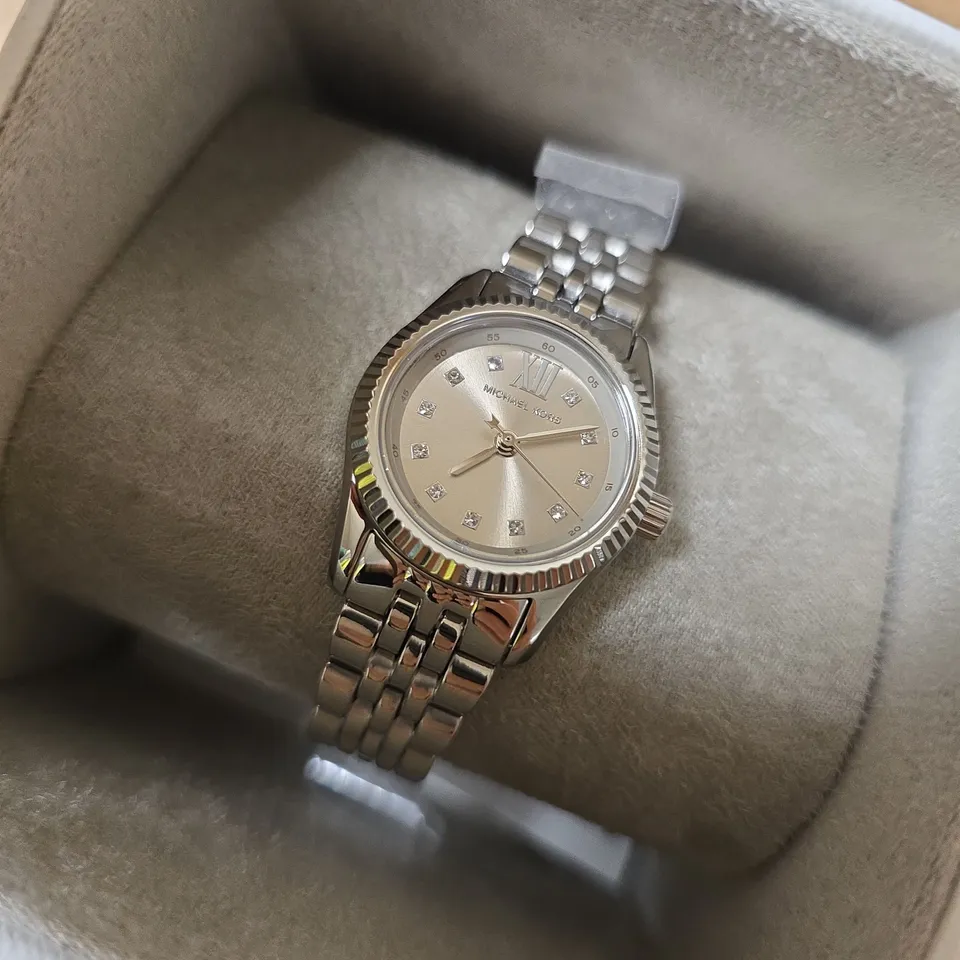 MICHAEL KORS LADIES' STAINLESS STEEL BRACELET WATCH – BOXED