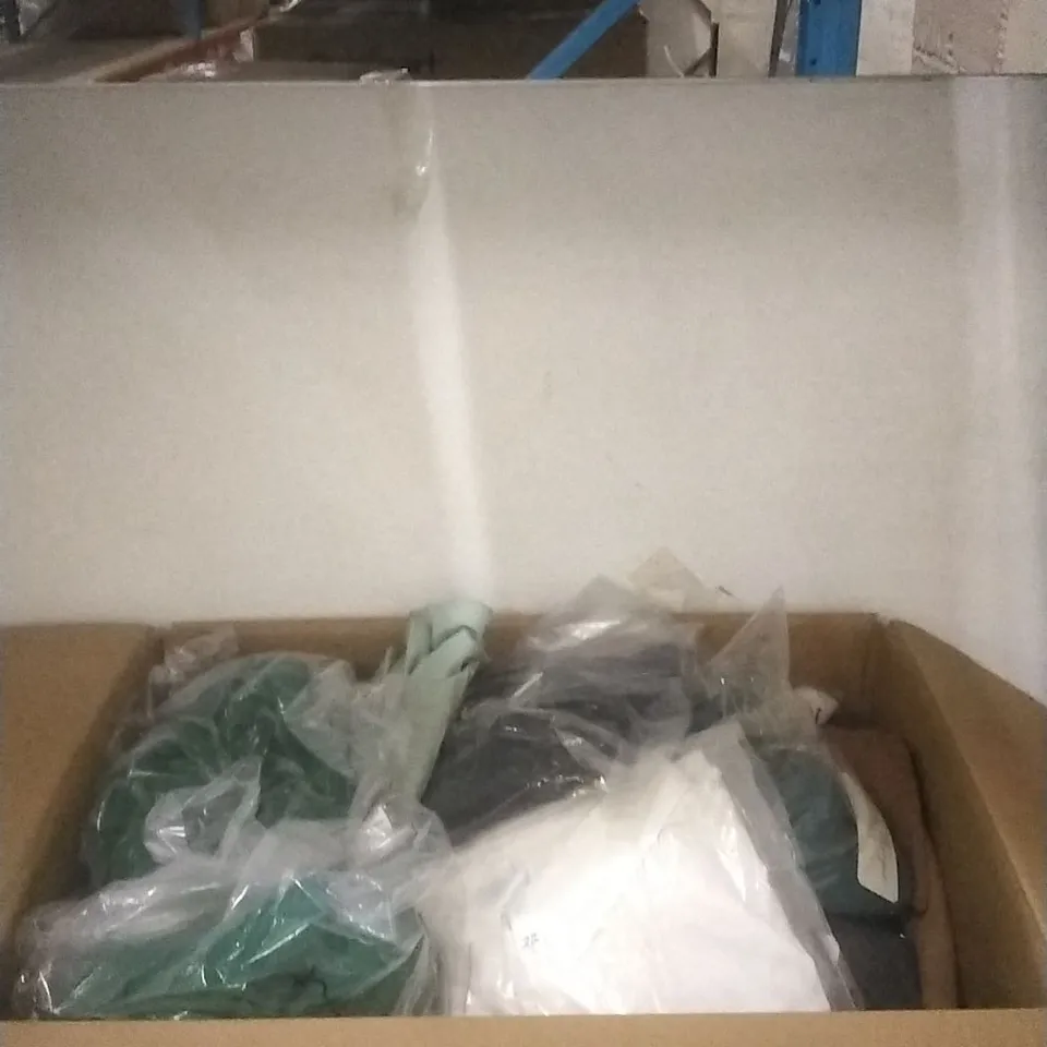 BOX OF ASSORTED WOMENS CLOTHES (VARIOUS COLOURS AND SIZES)