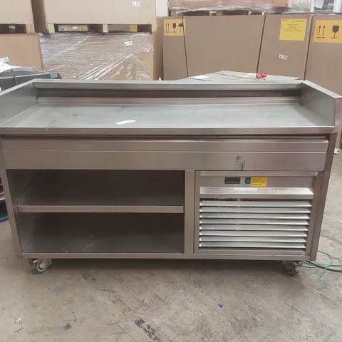 COMMERCIAL TEMPERATURE CONTROLLED FOOD CABINET WITH PREP COUNTER