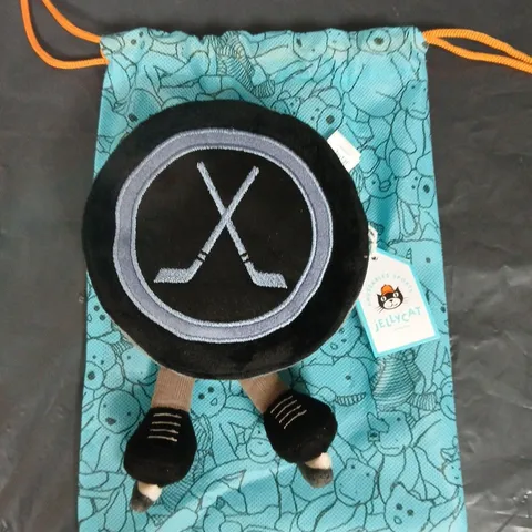 JELLYCAT AMUSEABLES ICE HOCKEY PUCK PLUSH TOY