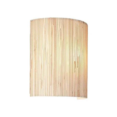 BOXED LUMINOSA LONGSHORE SHADE WALL LAMP, NATURAL SEAGRASS, MATT BLACK