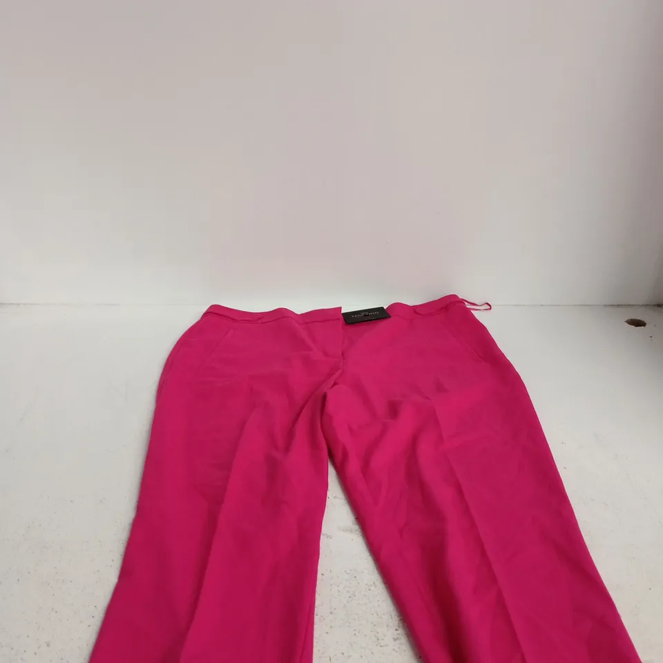 NEXT TAILORING PINK TAPERED TROUSERS, UK 14R