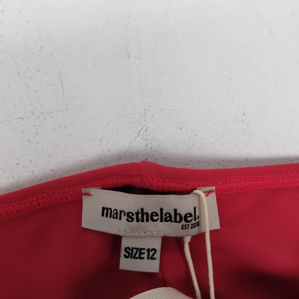 MARS THE LABEL RED WOMEN'S TROUSERS, UK SIZE 12
