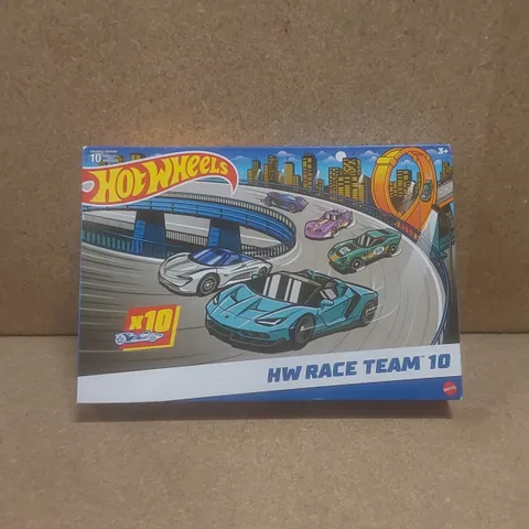 BOXED HOT WHEELS HW RACE TEAM 10 CAR PACK