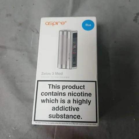 ASPIRE ZELOS 3 MOD VAPE KIT – (BOXED)