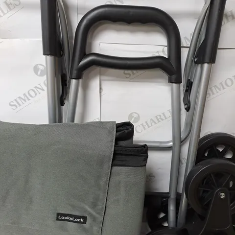 LOCK 'N LOCK INSULATED SHOPPING TROLLEY CART IN GREY